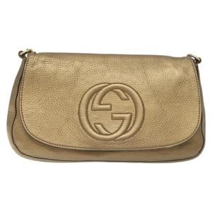 Gucci Soho Gold Leather shoulder